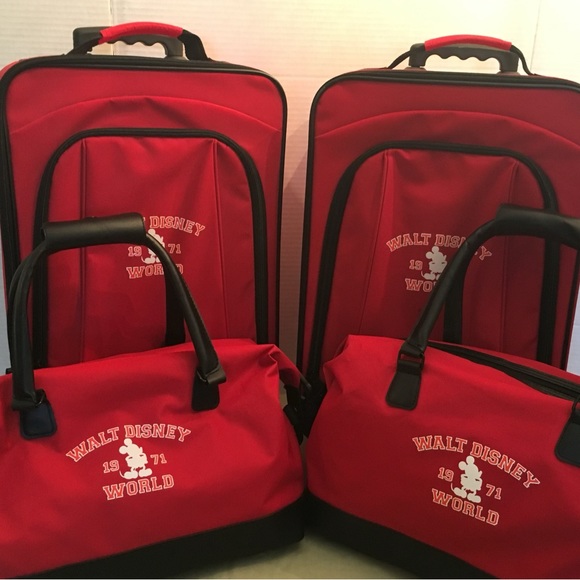 Disney Other Disney Carryon Luggage Set Of 2 Poshmark
